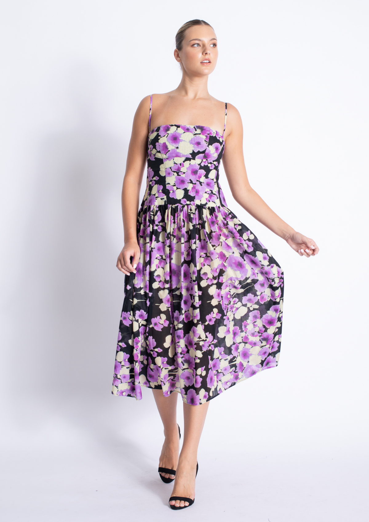 Truman Print Midi Dress
