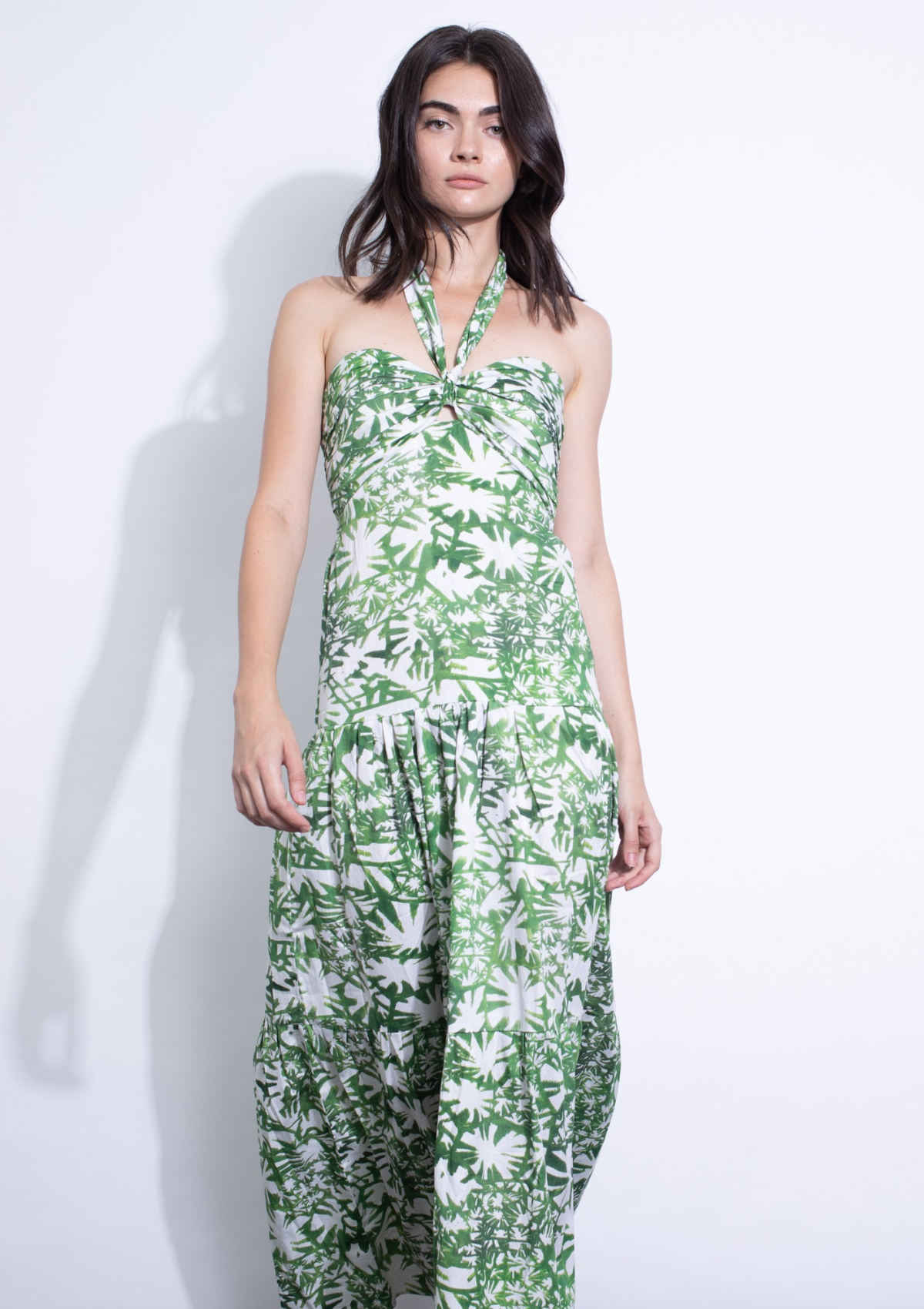 TANIA PRINT MIDI DRESS - SAVANNA