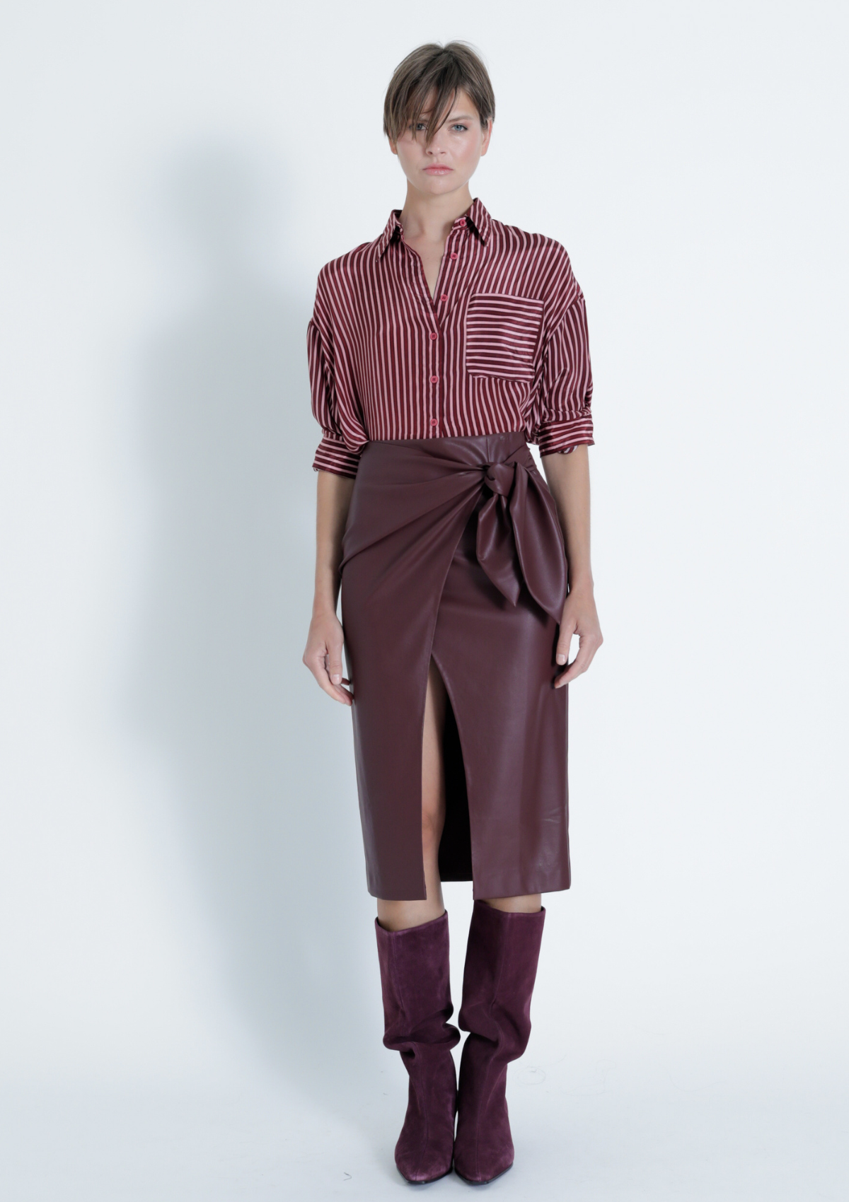 Sybill Vegan Leather Skirt